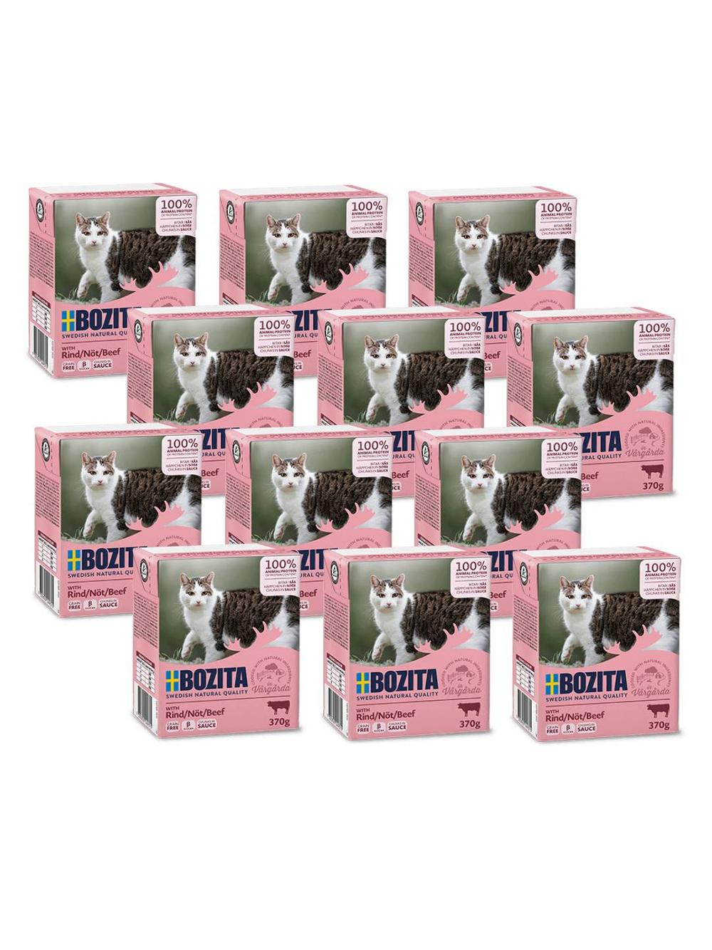 BOZITA Cat Wołowina W Sosie 12x370g