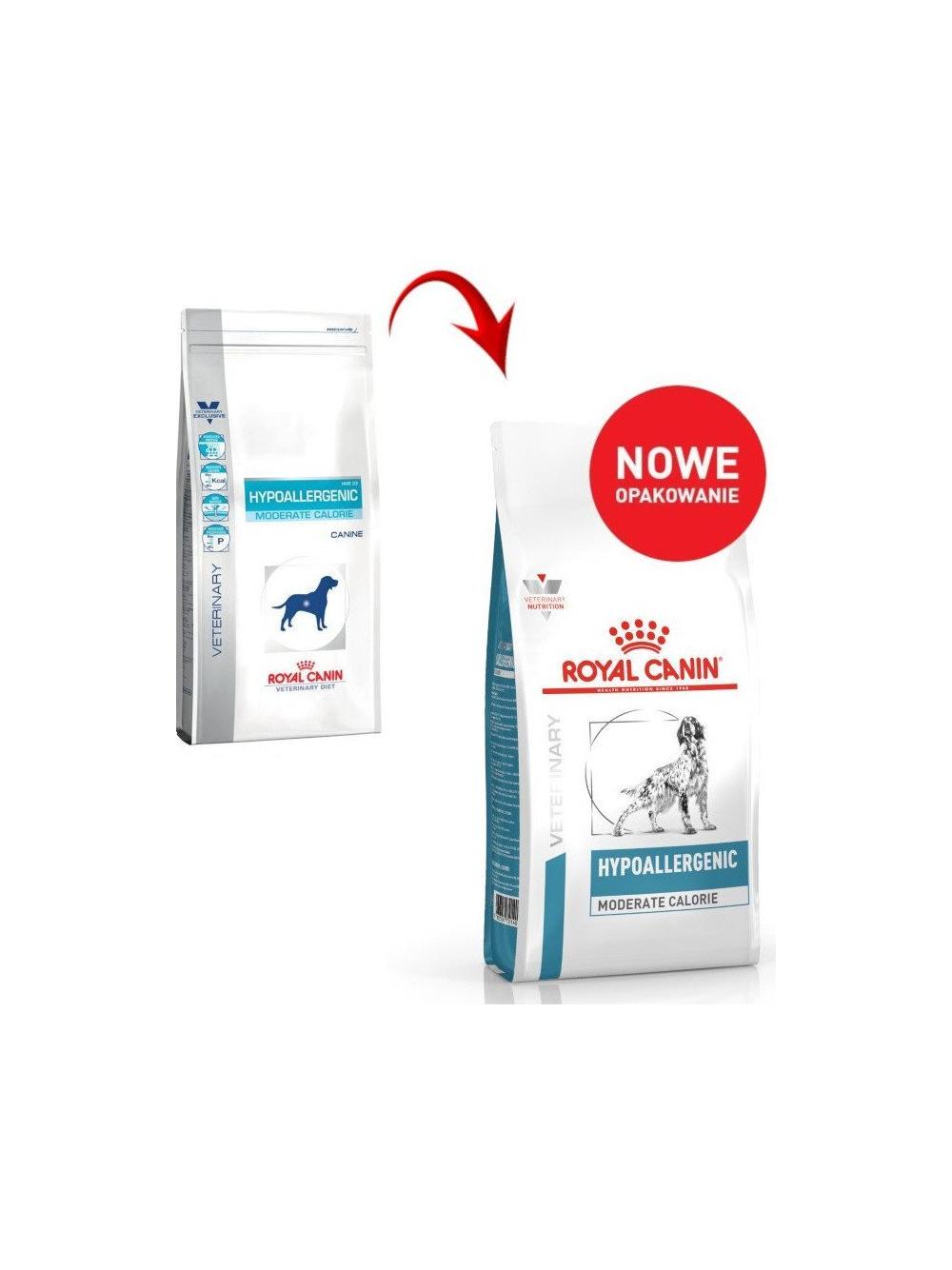 ROYAL CANIN Hypoallergenic Moderate Calorie HME23 7kg  + niespodzianka dla psa GRATIS!
