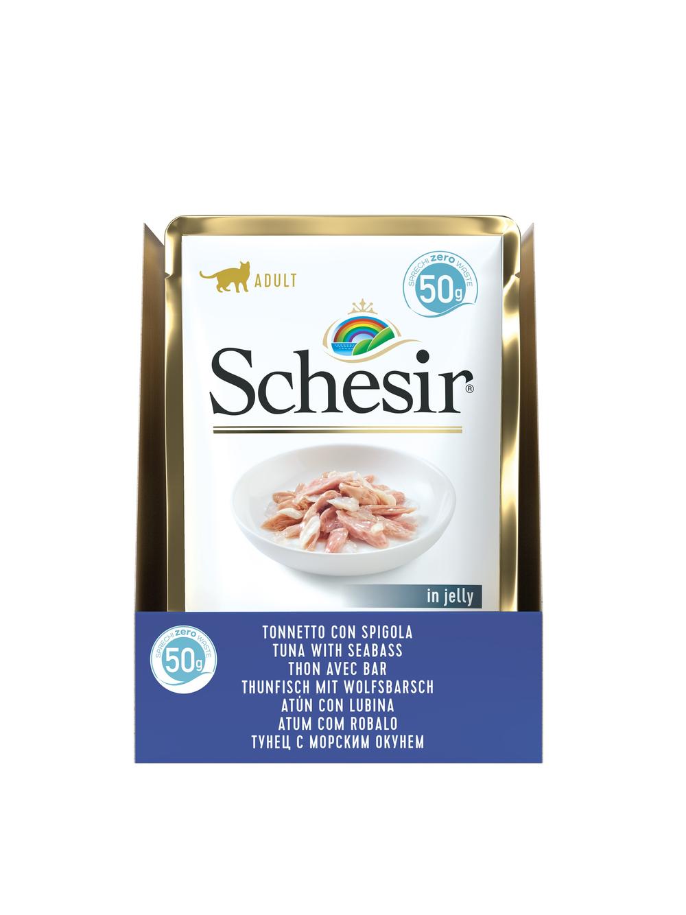 Schesir Tuńczyk z okoniem morskim w galaretce 50g