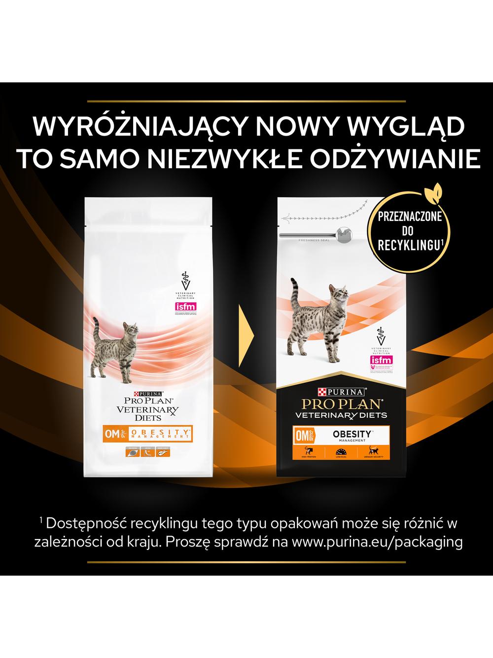 PRO PLAN Veterinary Diets OM St/Ox Obesity Management Karma sucha dla kota 5kg+ niespodzianka dla kota GRATIS!