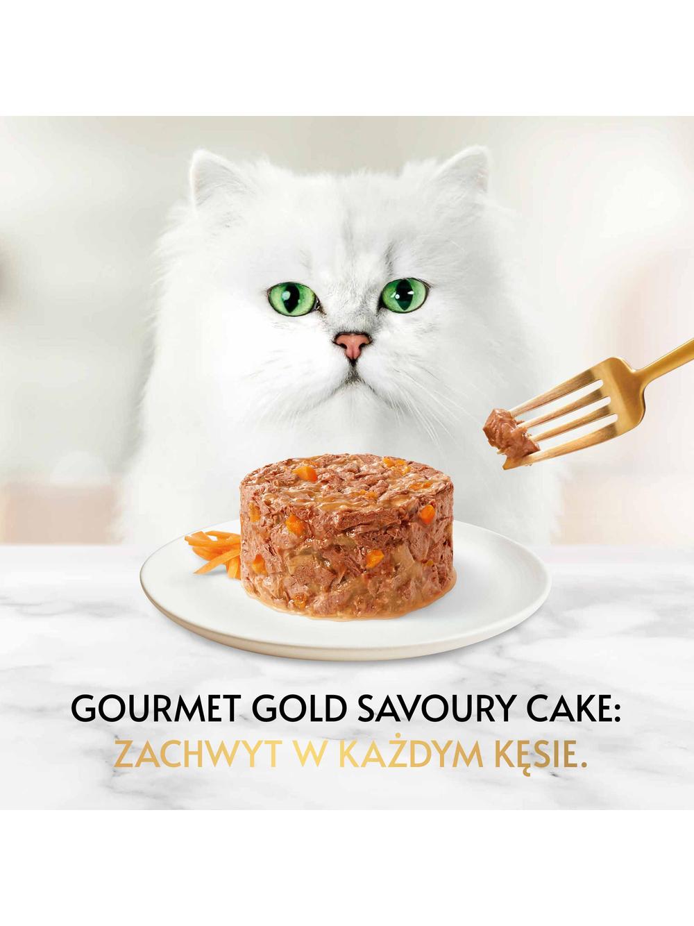 Purina Gourmet Gold Savoury Cake z kurczakiem i marchewką 48x85g