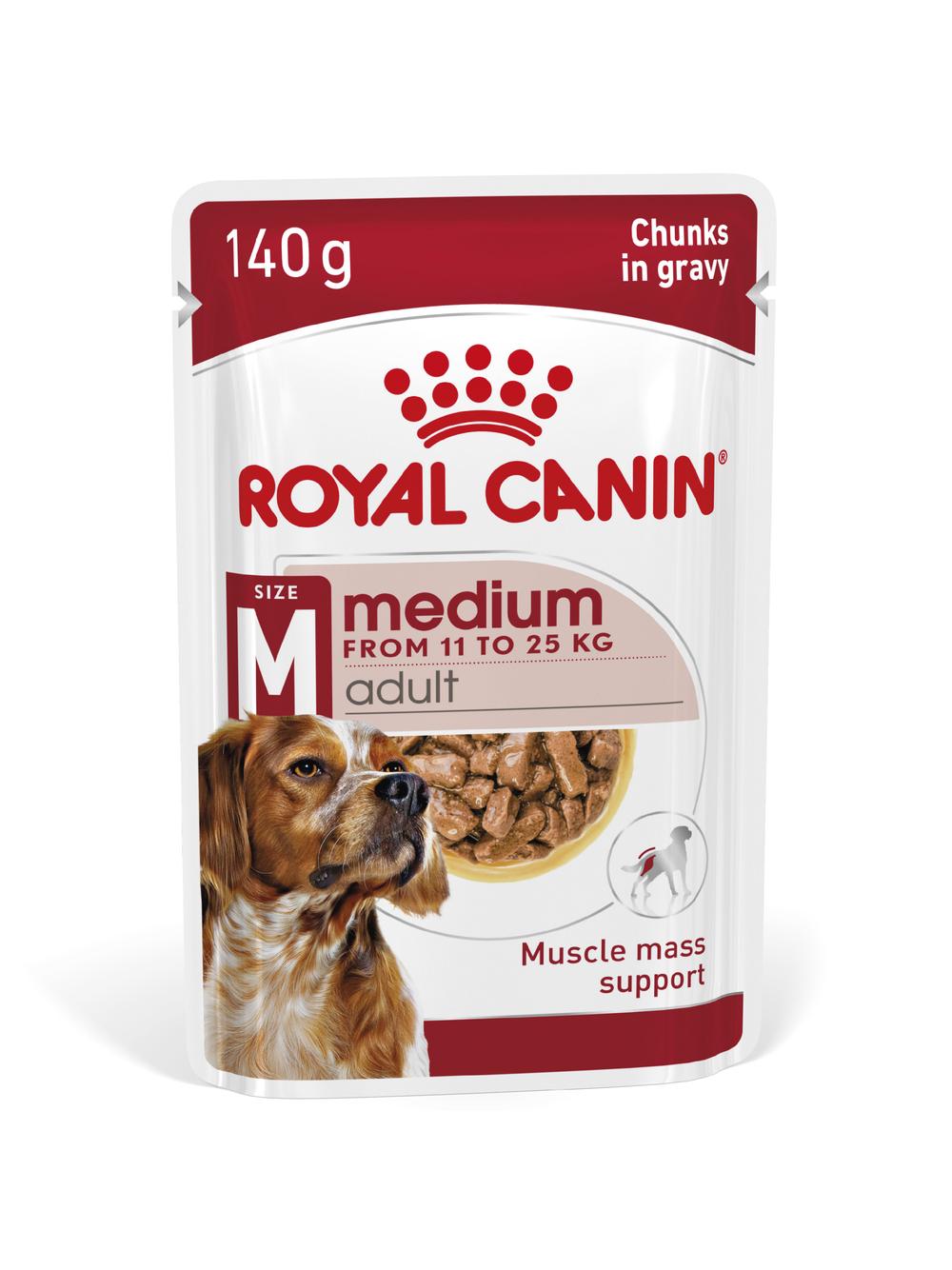 ROYAL CANIN Medium Adult 10x140g karma mokra w sosie dla psów dorosłych ras średnich