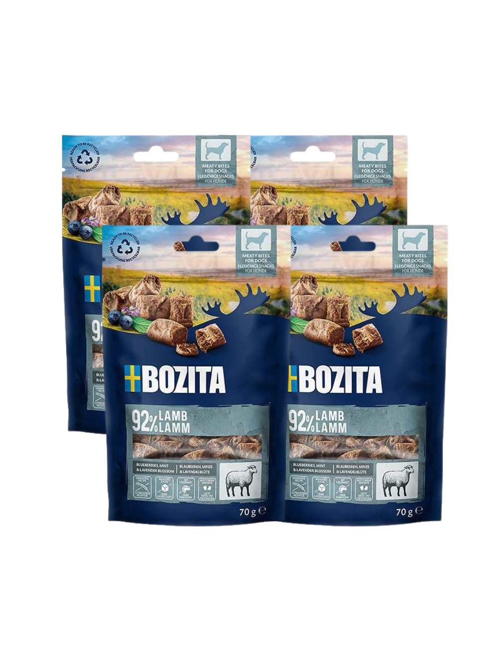 BOZITA Meaty Bites jagnięcina przysmak pies 4x70g