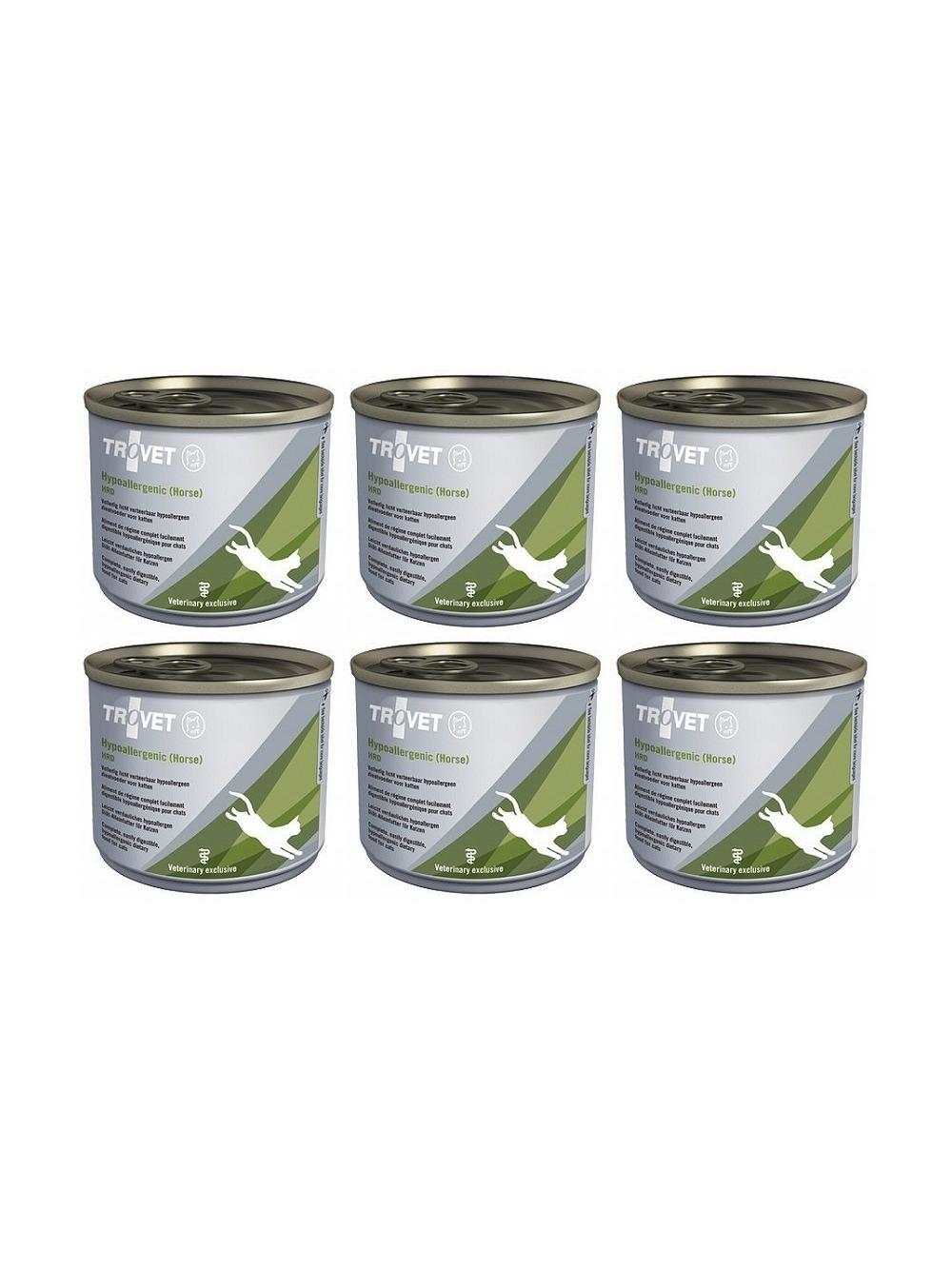 TROVET HRD Hypoallergenic Horse 6x200g dla kota