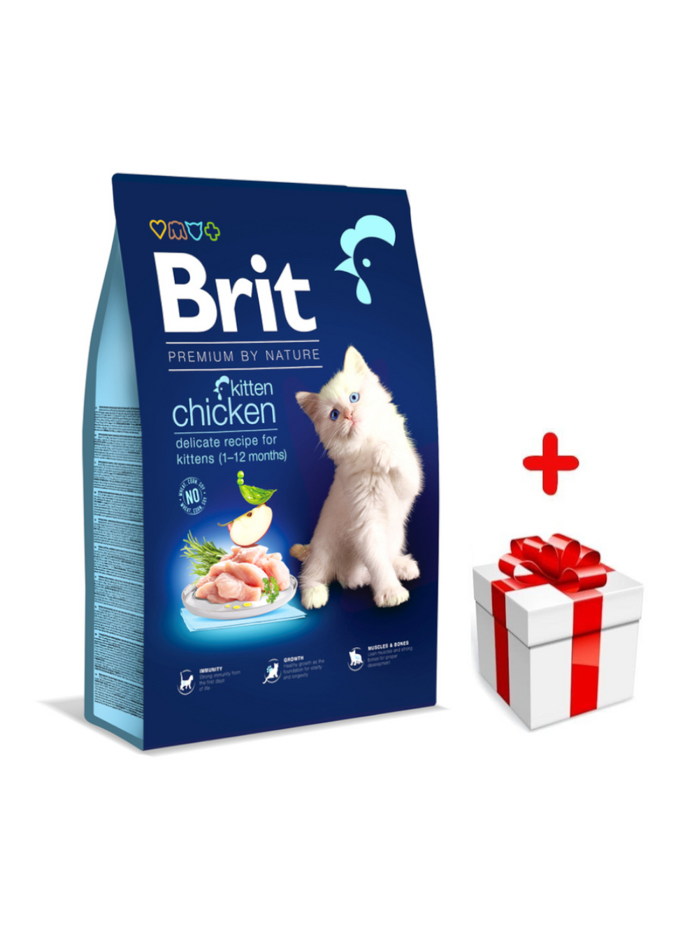 BRIT Premium By Nature Kitten 1,5kg + niespodzianka dla kota GRATIS!