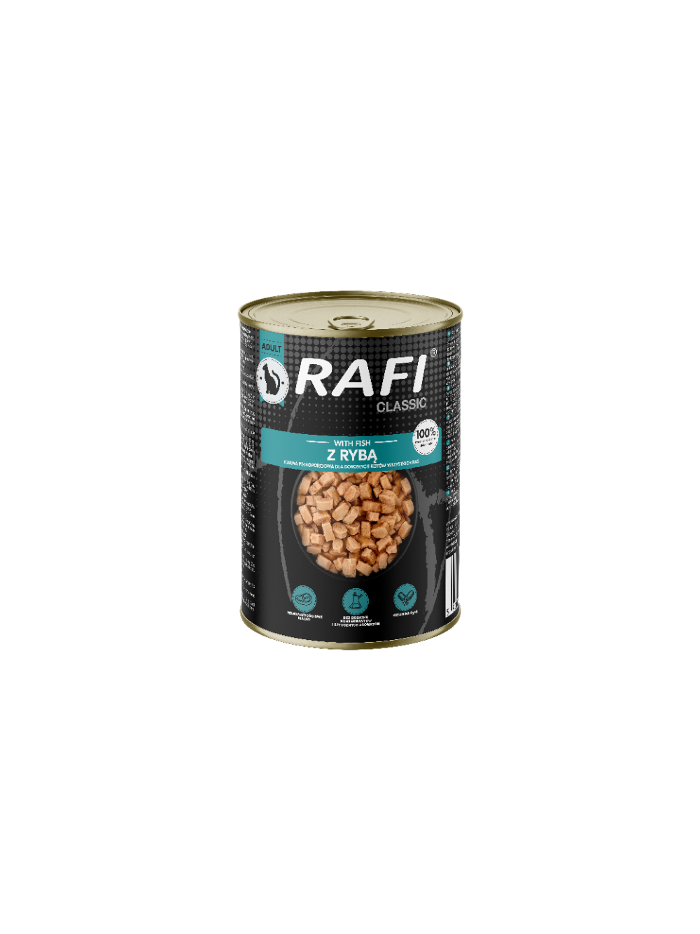 RAFI Cat Kawałki z rybą w sosie 6x415g