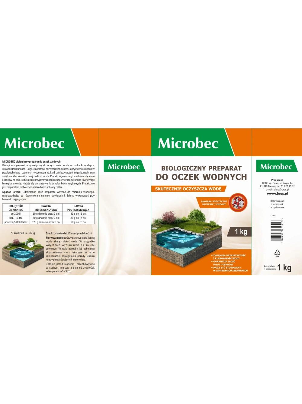 BROS MICROBEC biologiczny preparat do oczek wodnych 1 kg