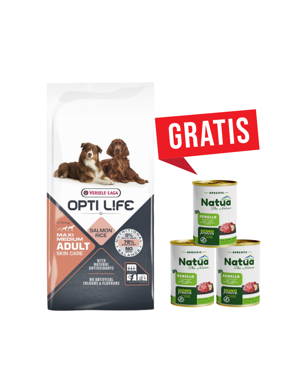 VERSELE-LAGA Opti Life Adult Skin Care Medium&Maxi 12,5kg