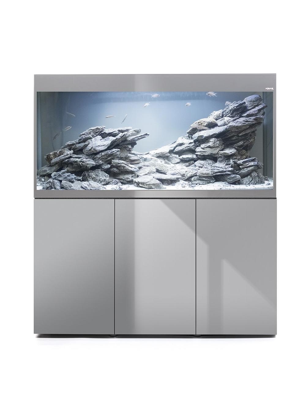 AQUAEL ZESTAW GLOSSY ST 150 D&N SZARY + SZAFKA