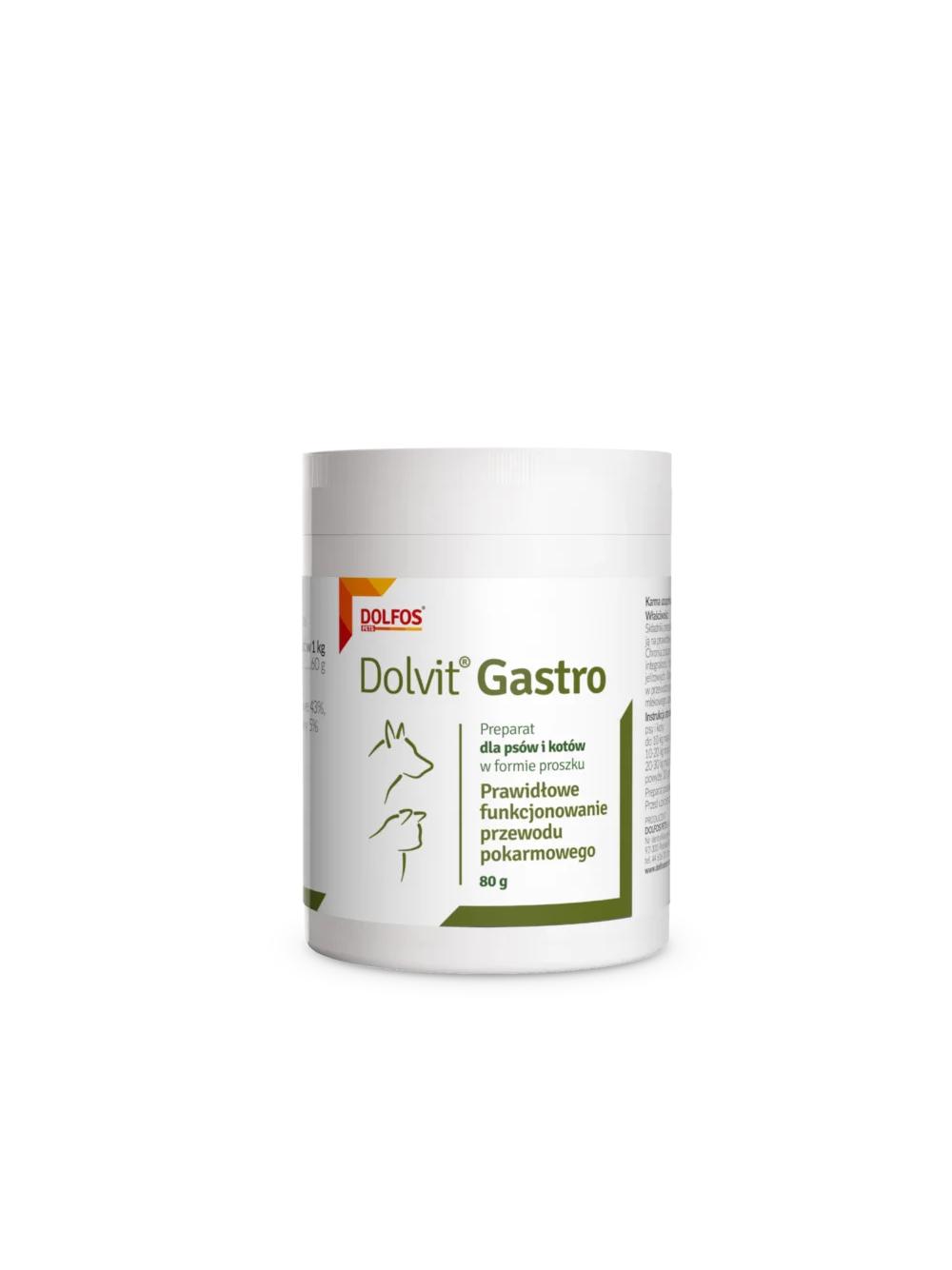 DOLFOS Dolvit gastro dla psów i kotów 80g