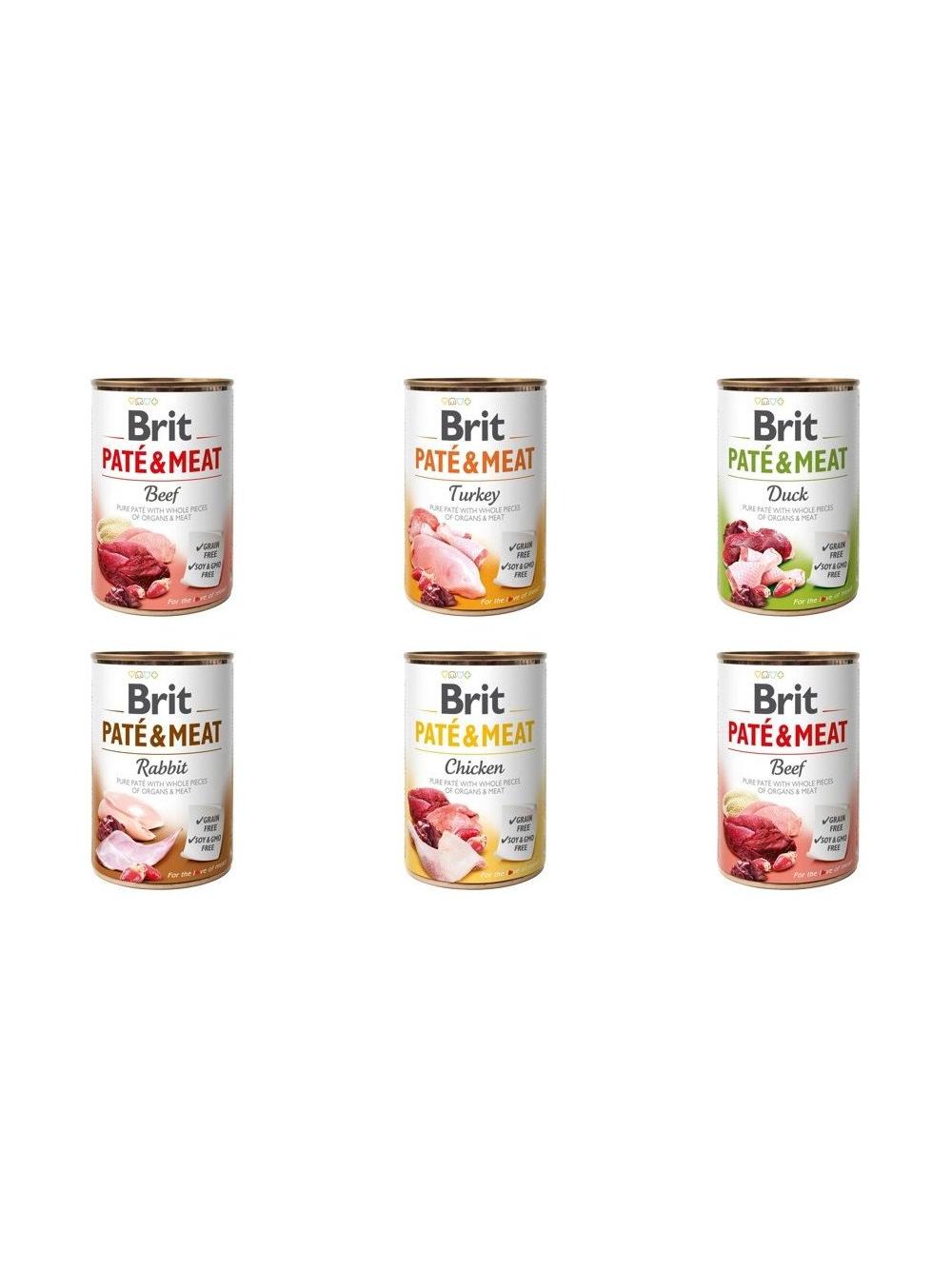BRIT PATE & MEAT MIX SMAKÓW 30x400g