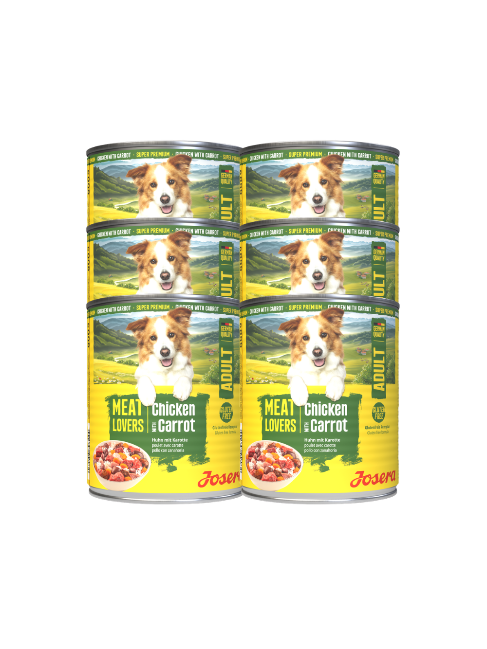 JOSERA Meatlovers Menu Kurczak z marchewką 6x800g