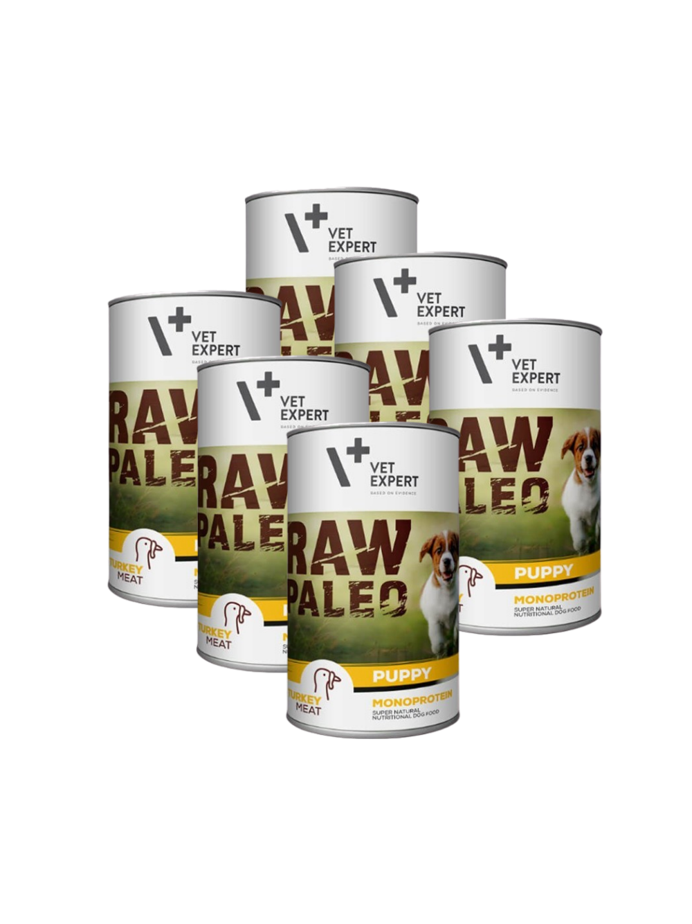 Vetexpert RAW PALEO puppy turkey 6x400g - indyk puszka