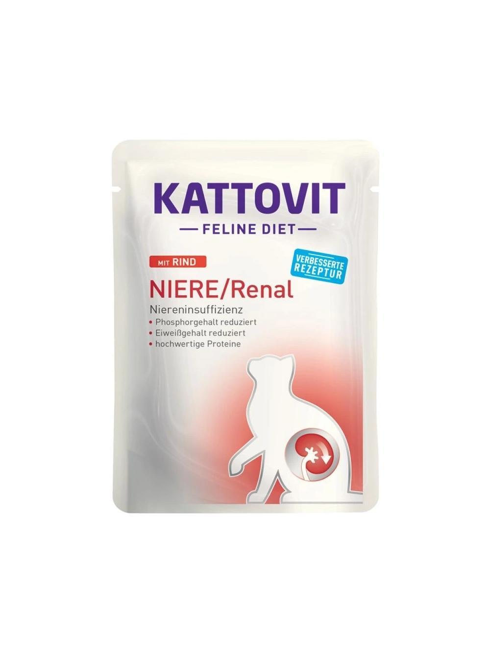 Kattovit Niere/Renal wołowina 12x85g saszetka
