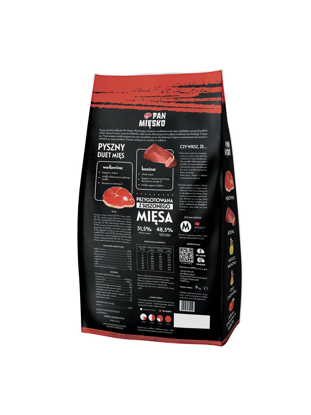 PAN MIĘSKO Wołowina z koziną M 3kg