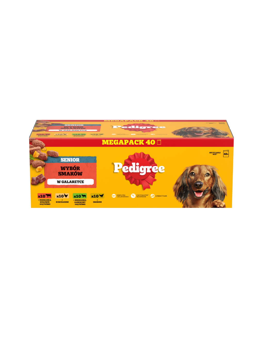 PEDIGREE Senior mokra karma dla psa galaretka saszetki 160x100g