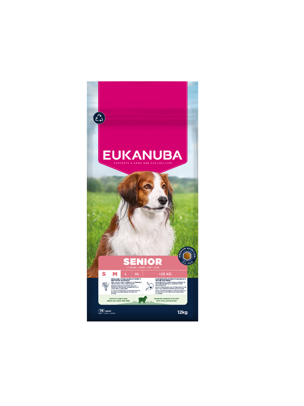 EUKANUBA Mature&Senior Small & Medium Breeds Lamb & Rice 12kg