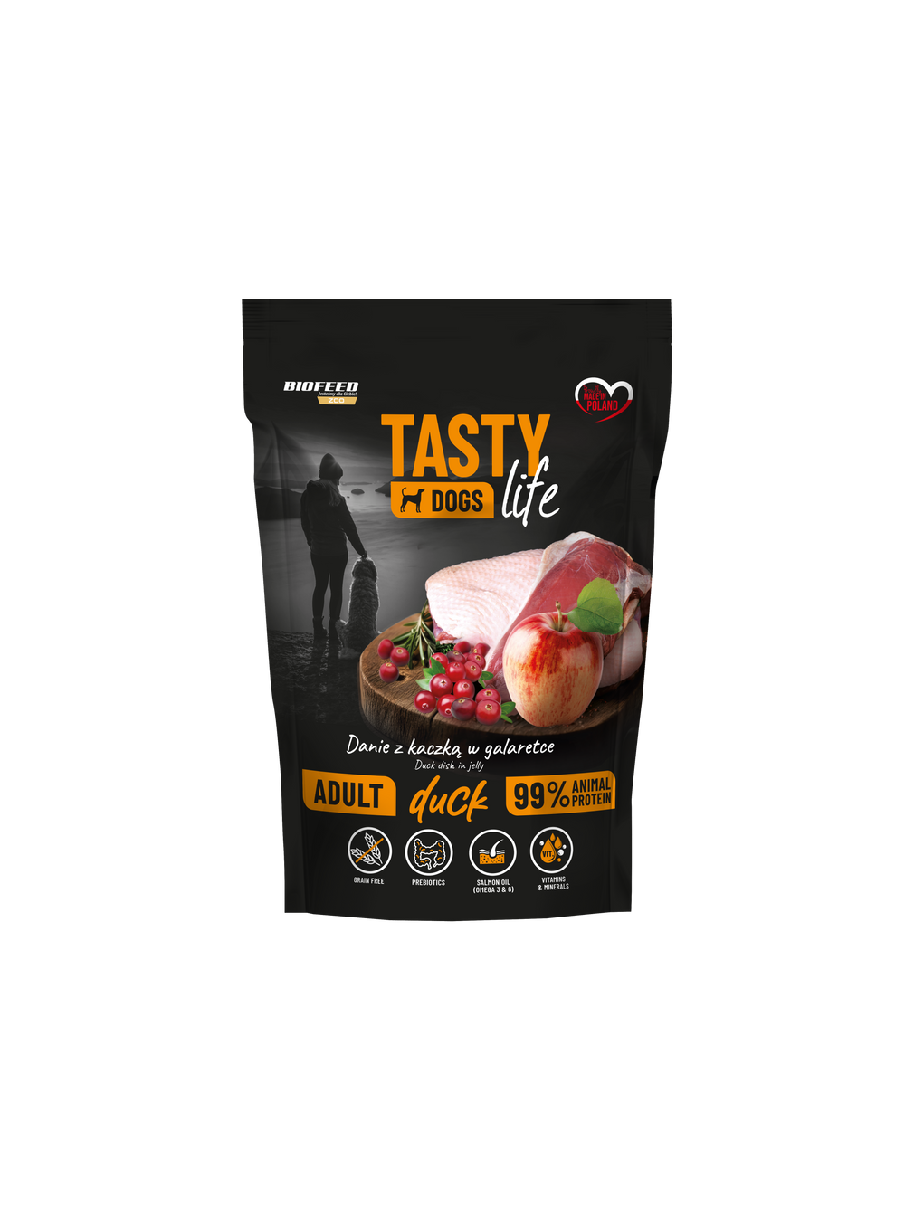 Tasty Dogs Life Danie z kaczką w galaretce 500g