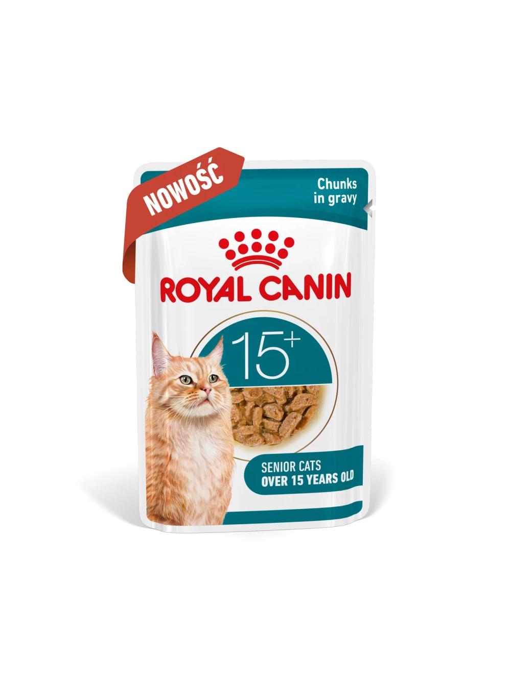 ROYAL CANIN mokra karma dla kota, Senior Ageing 15+, sos 12x85g
