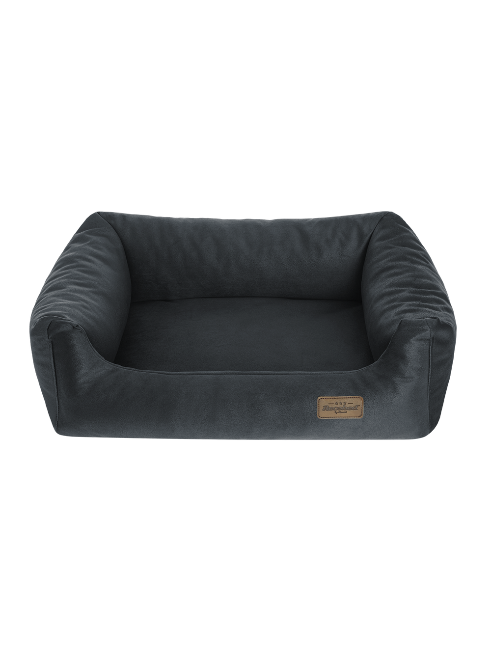 RECOBED Kanapa Welur Plus szary L 100x80cm