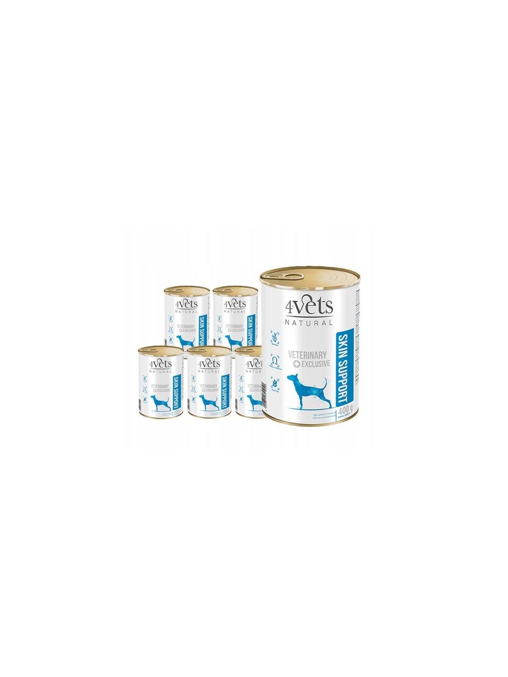 4Vets dla psów Skin Support 6x400g