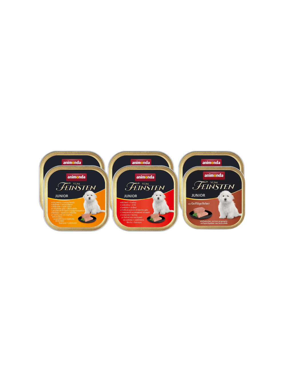 ANIMONDA Dog Vom Feinsten Junior MIX Smaków 6 x 150g