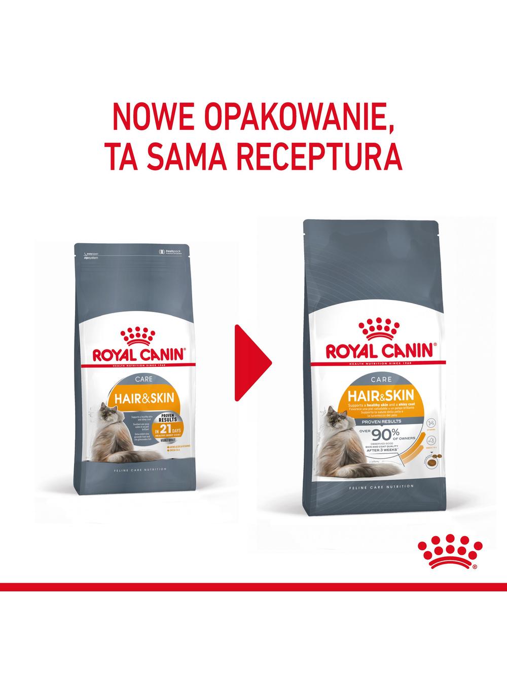 ROYAL CANIN Hair&Skin Care 10kg + niespodzianka dla kota GRATIS!