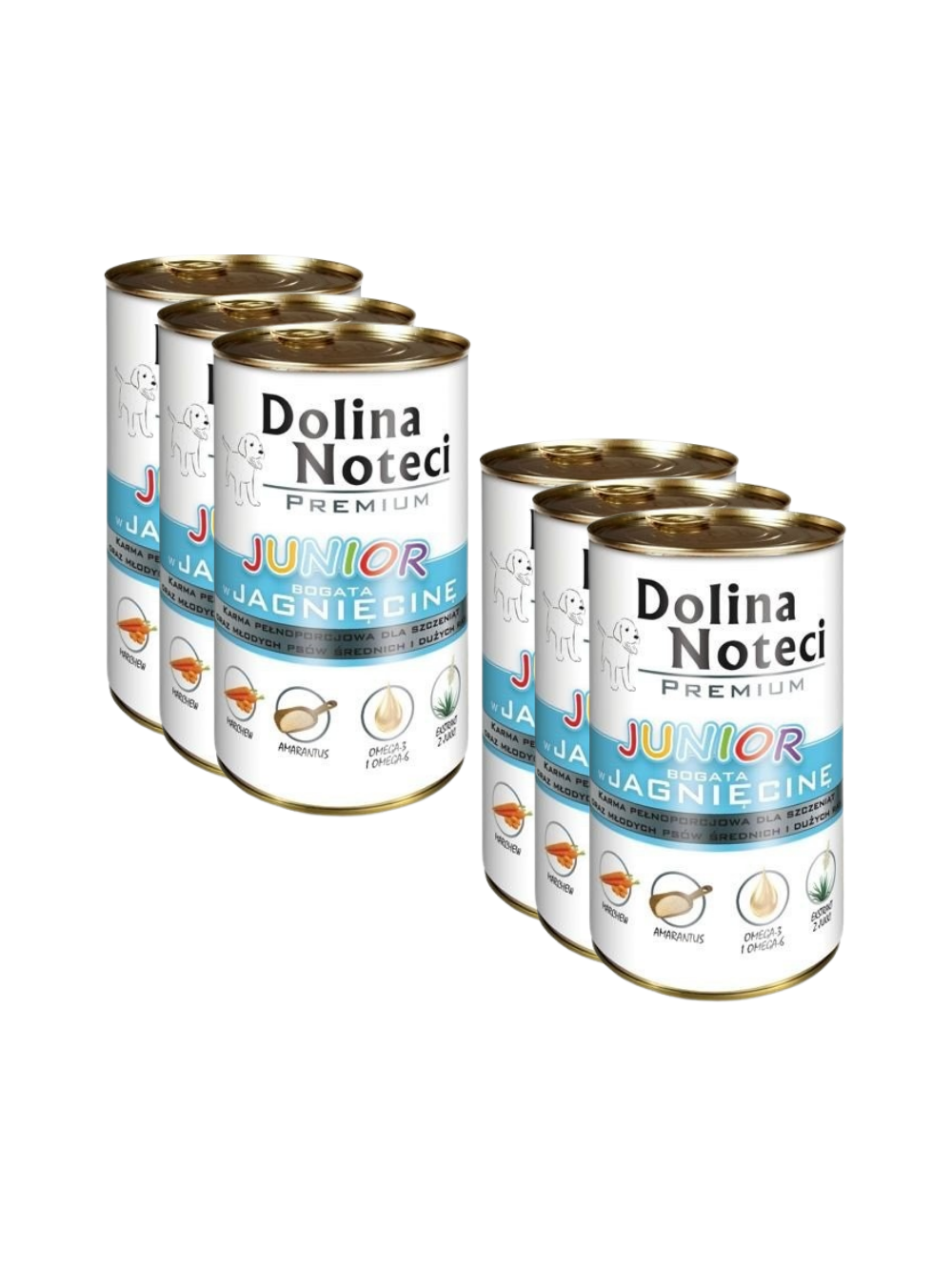 Dolina Noteci PREMIUM Junior bogata w jagnięcinę 6 x 400g