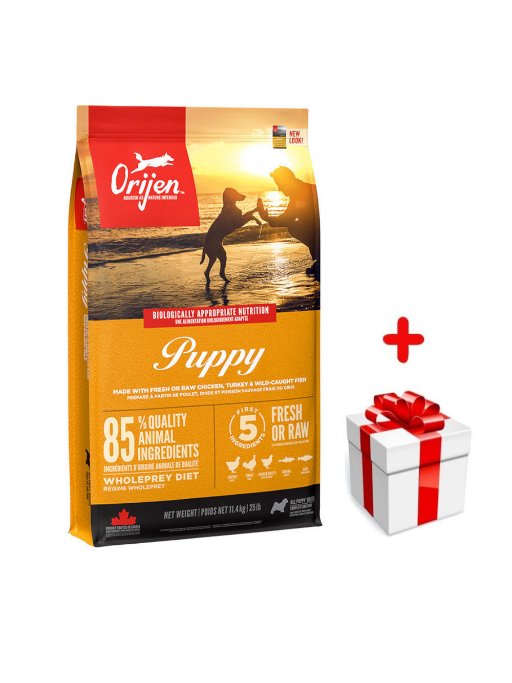 ORIJEN Dog Puppy 11,4kg + niespodzianka dla psa GRATIS!