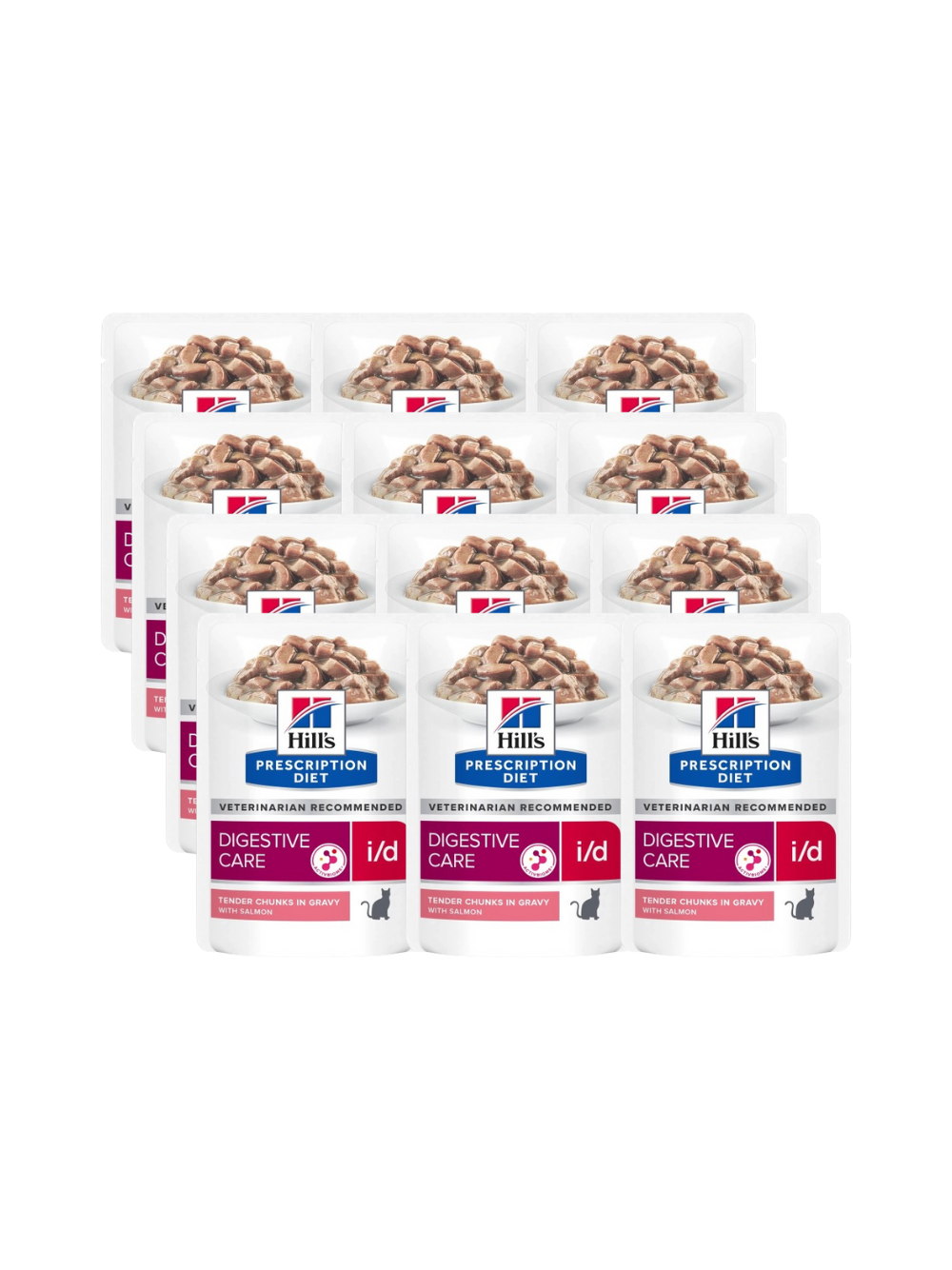 HILL'S PD Prescription Diet Feline i/d z łososiem 12x85g - saszetka