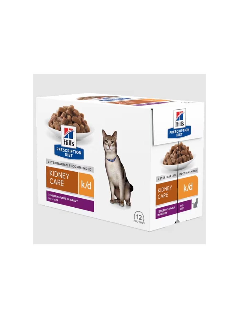 HILL'S PD Prescription Diet Feline k/d Kidney Care Wołowina 24x85g - saszetka