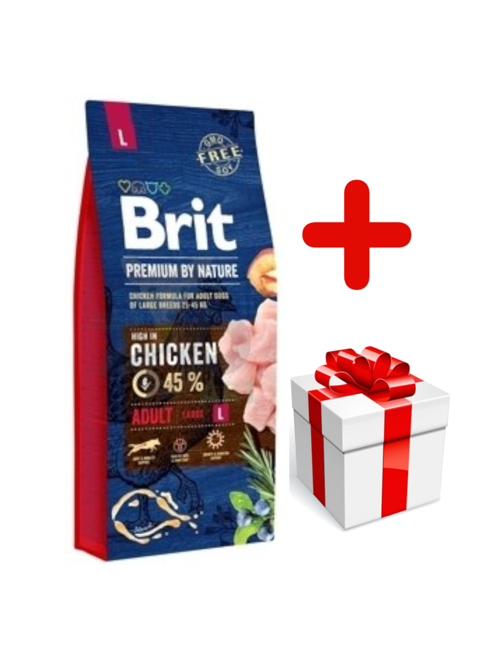 BRIT Premium By Nature Adult L 15kg + niespodzianka dla psa GRATIS!