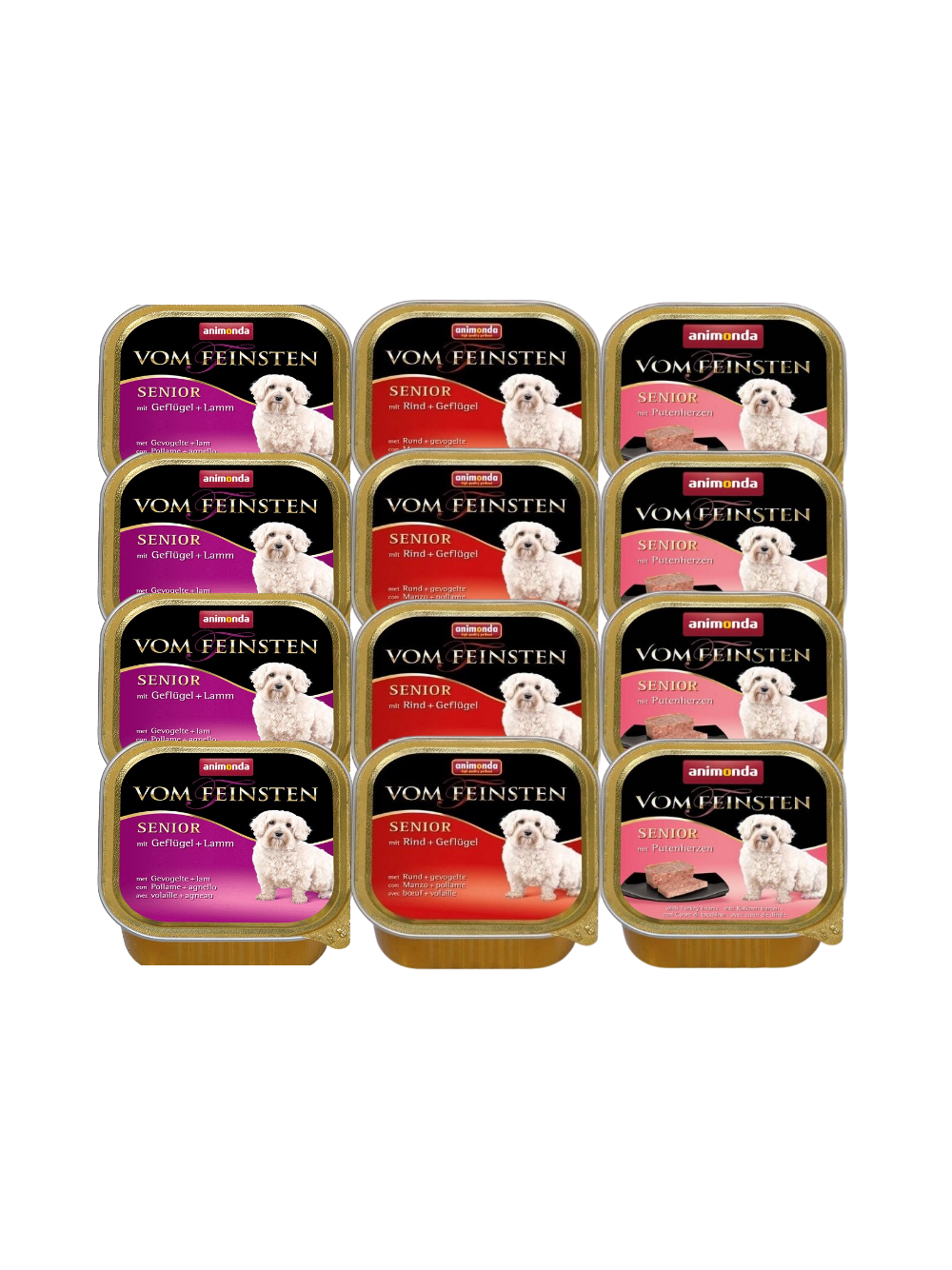 ANIMONDA Dog Vom Feinsten Senior Mix Smaków 12x150g