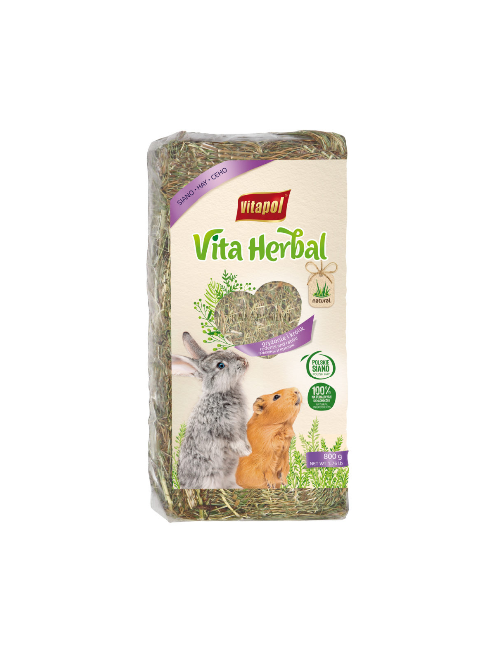 VITAPOL Siano dla gryzoni duże 800g