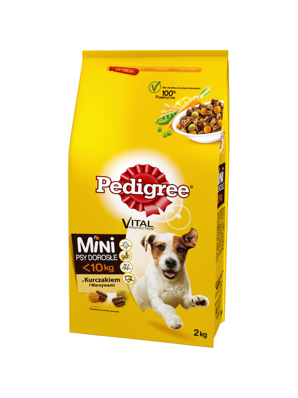 Pedigree Adult Senior z Drobiem i Warzywami 3x2,6kg