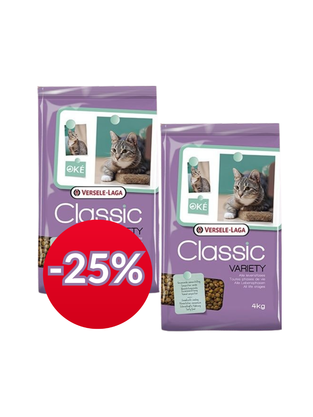 VERSELE-LAGA Classic Cat Variety 2x4kg