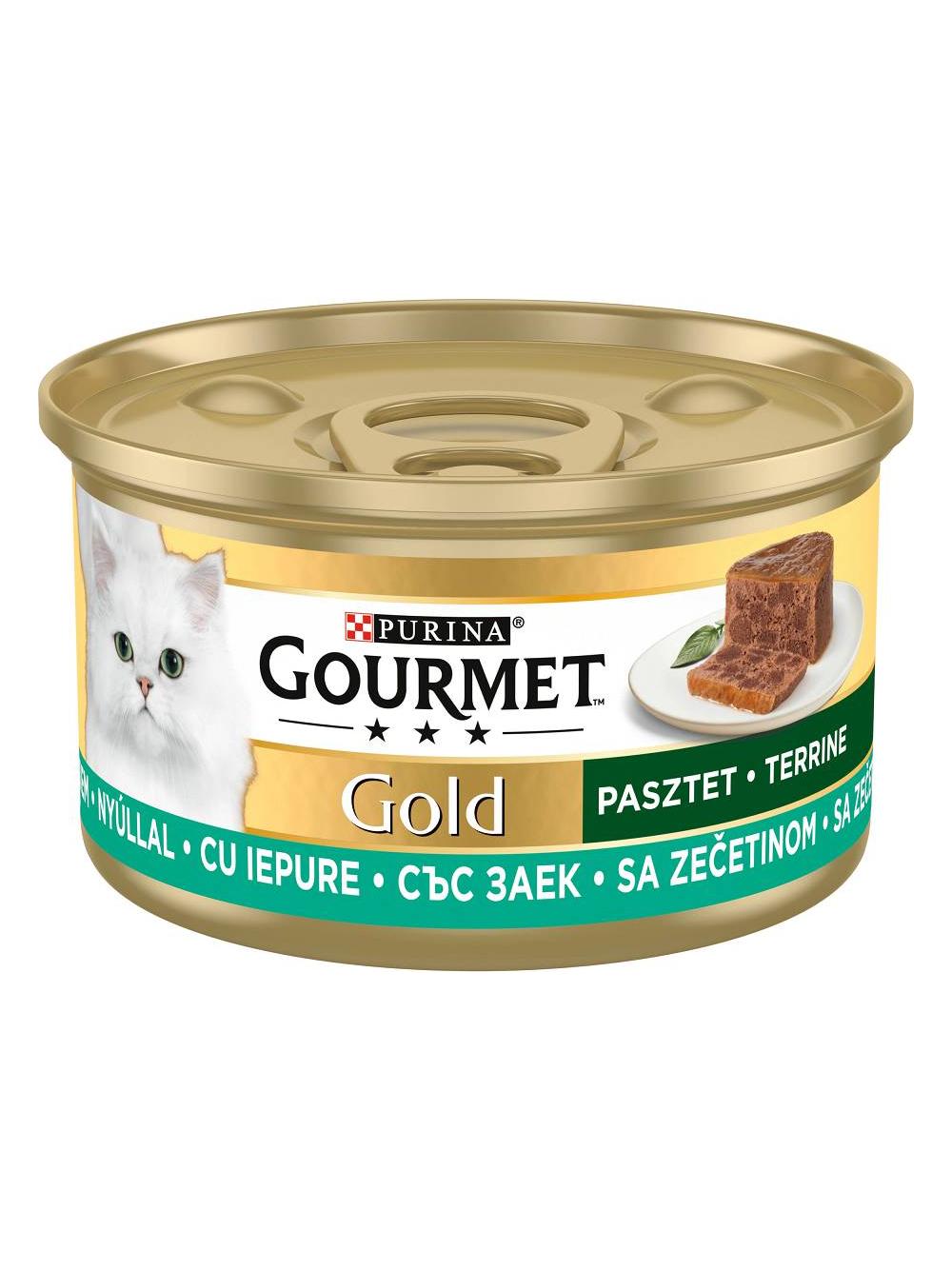 Purina Gourmet Gold pasztet z królikiem 12x85g