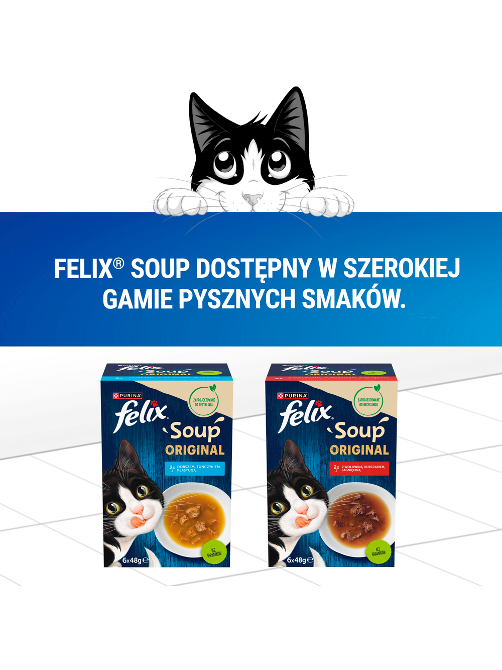 FELIX Soup Original Rybne smaki 6x48 g