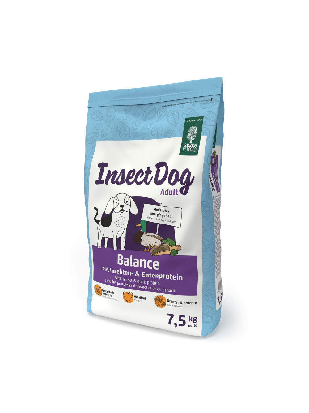GREEN PETFOOD InsectDog Balance 7,5kg + GREEN PETFOOD InsectDog Balance 900g GRATIS!!
