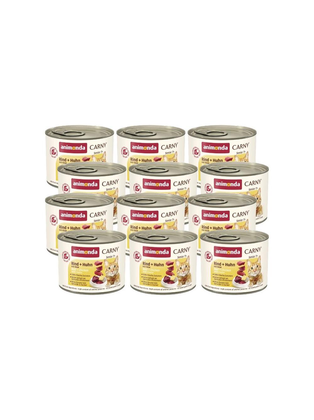 ANIMONDA Cat Carny Senior smak: kurczak z serem 12x200g