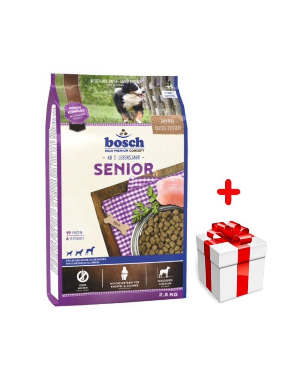 Bosch Senior (nowa receptura) 2,5kg  + niespodzianka dla psa GRATIS