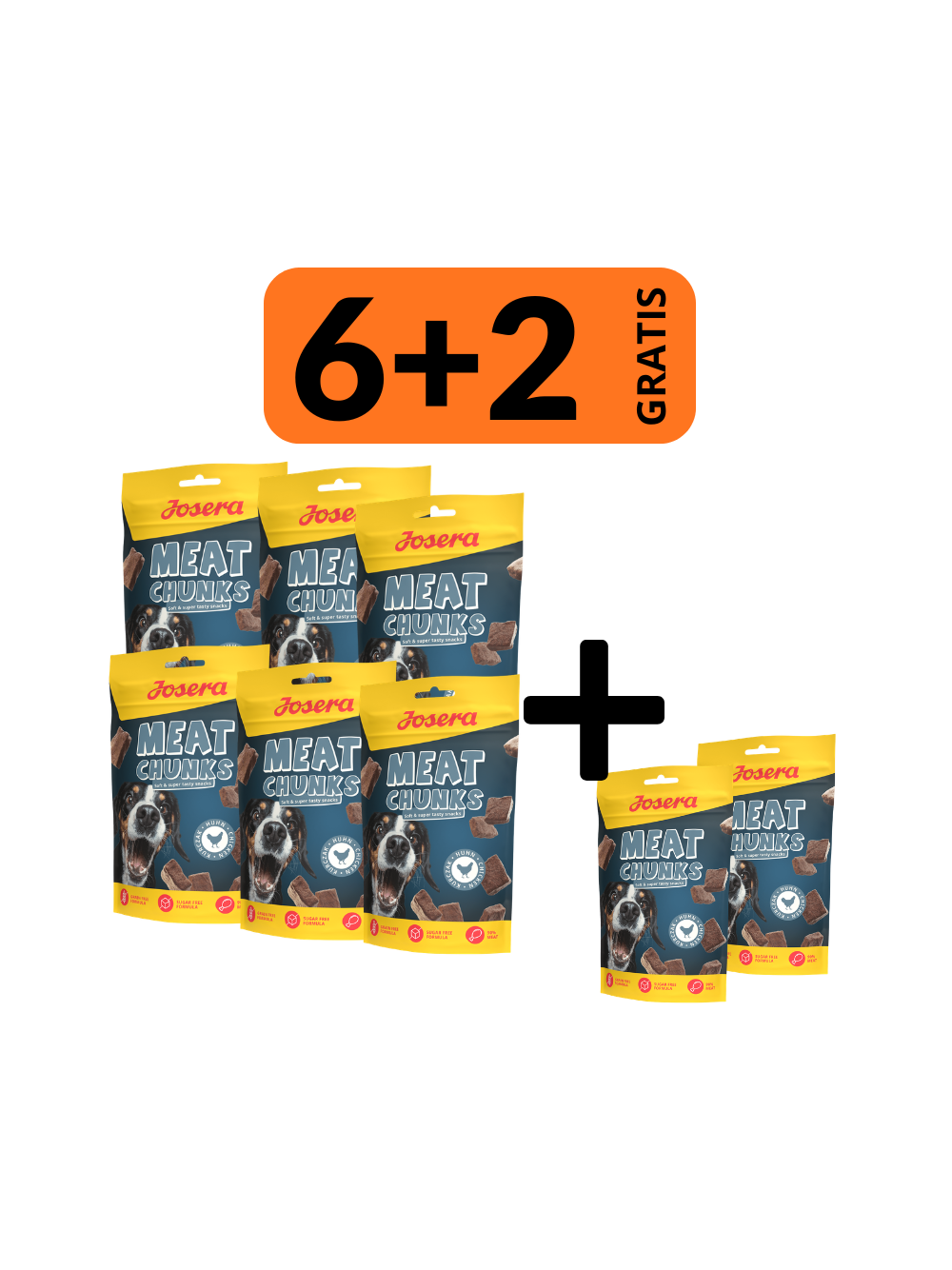 Josera Meat Chunks Chicken 8x70g