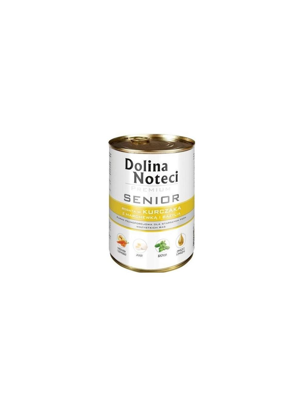 Dolina Noteci PREMIUM Senior Kurczak z marchewką i bazylią 6 x 400g