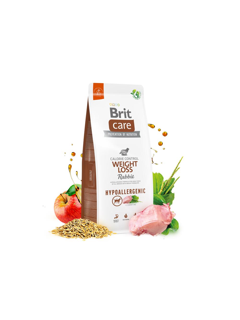 BRIT CARE Dog Hypoallergenic  Weight Loss Rabbit 11kg / Opakowanie uszkodzone (9367) !!!