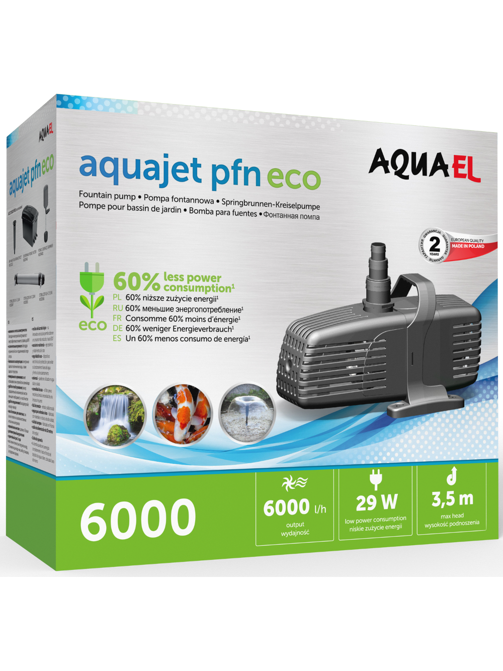 AQUAEL Pompa fontannowa PFN ECO 6000