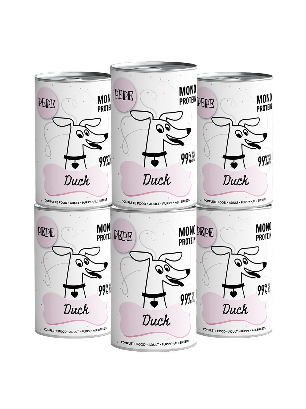 PEPE MONO PROTEIN Duck (kaczka) 6x400g