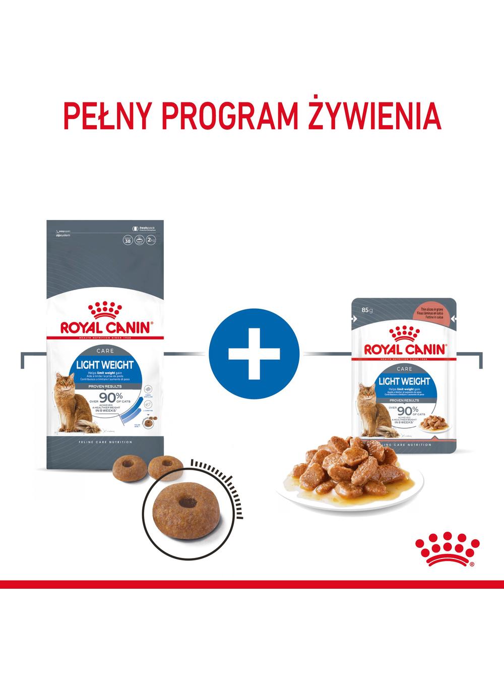 ROYAL CANIN Light  Weight Care12x85g karma mokra w sosie dla kotów dorosłych z tendencją do nadwagi + NIESPODZIANKA DLA KOTA GRATIS!!