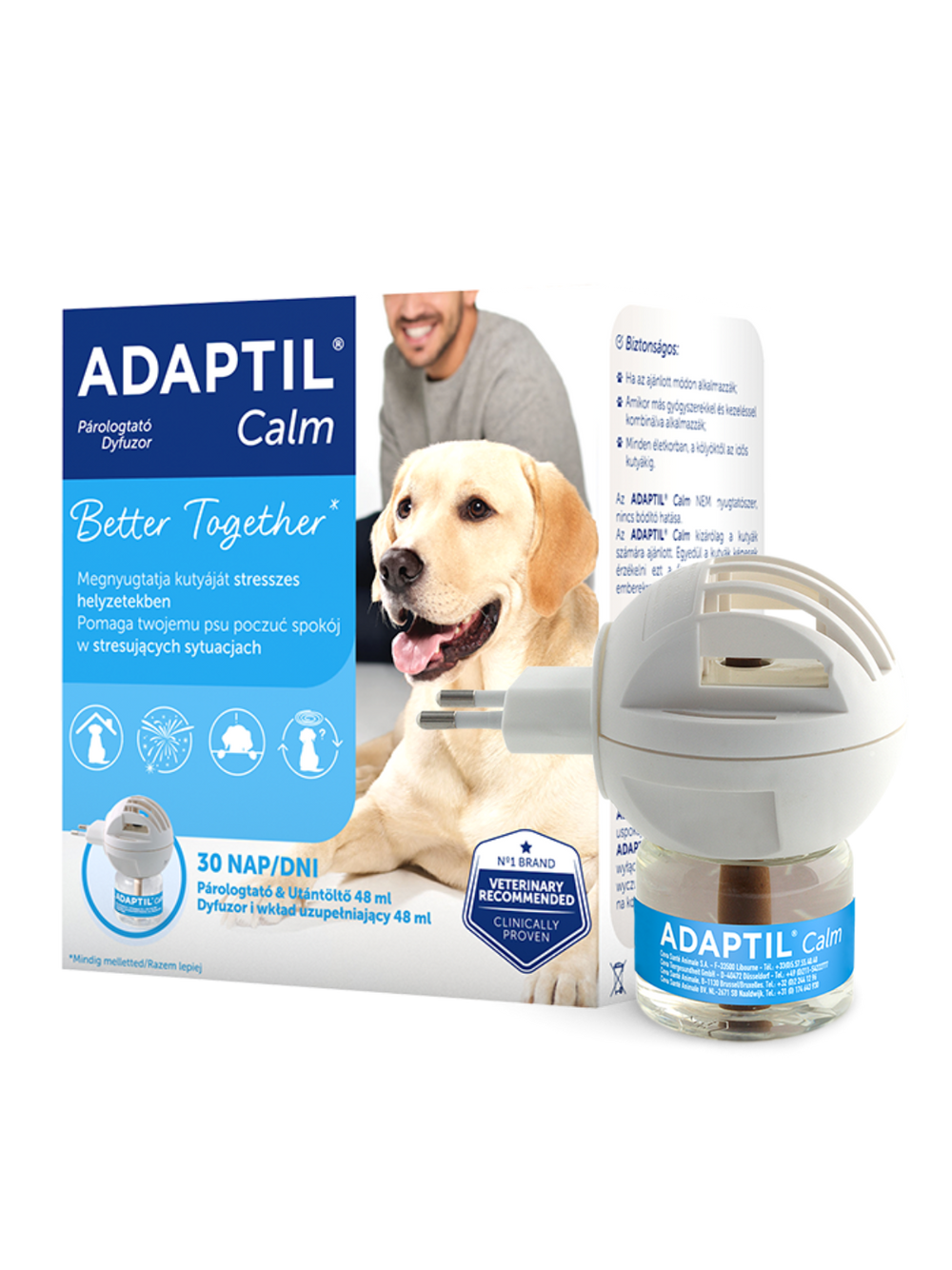 ADAPTIL D.A.P. psie feromony Dyfuzor elektryczny + Wkład 48ml