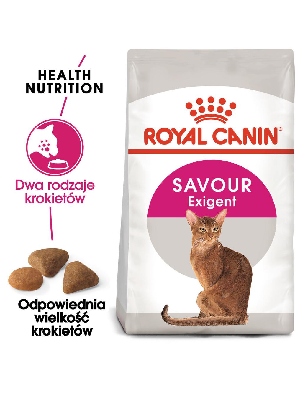 ROYAL CANIN  Exigent Savour 35/30 Sensation 10kg karma sucha dla kotów dorosłych, wybrednych, kierujących się teksturą krokieta + Piłka dla kota GRATIS!