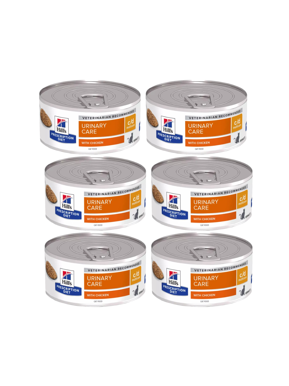 HILL'S PD Prescription Diet Feline c/d Multicare Kurczak 6x156g - puszka